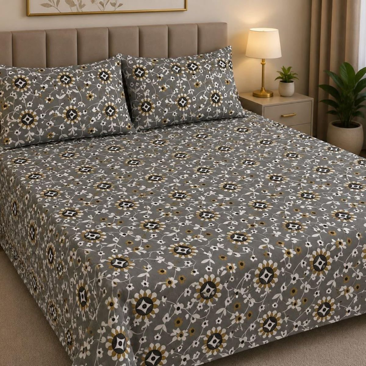 Blossom Elegance Bedsheet Set by EMAN LIVING