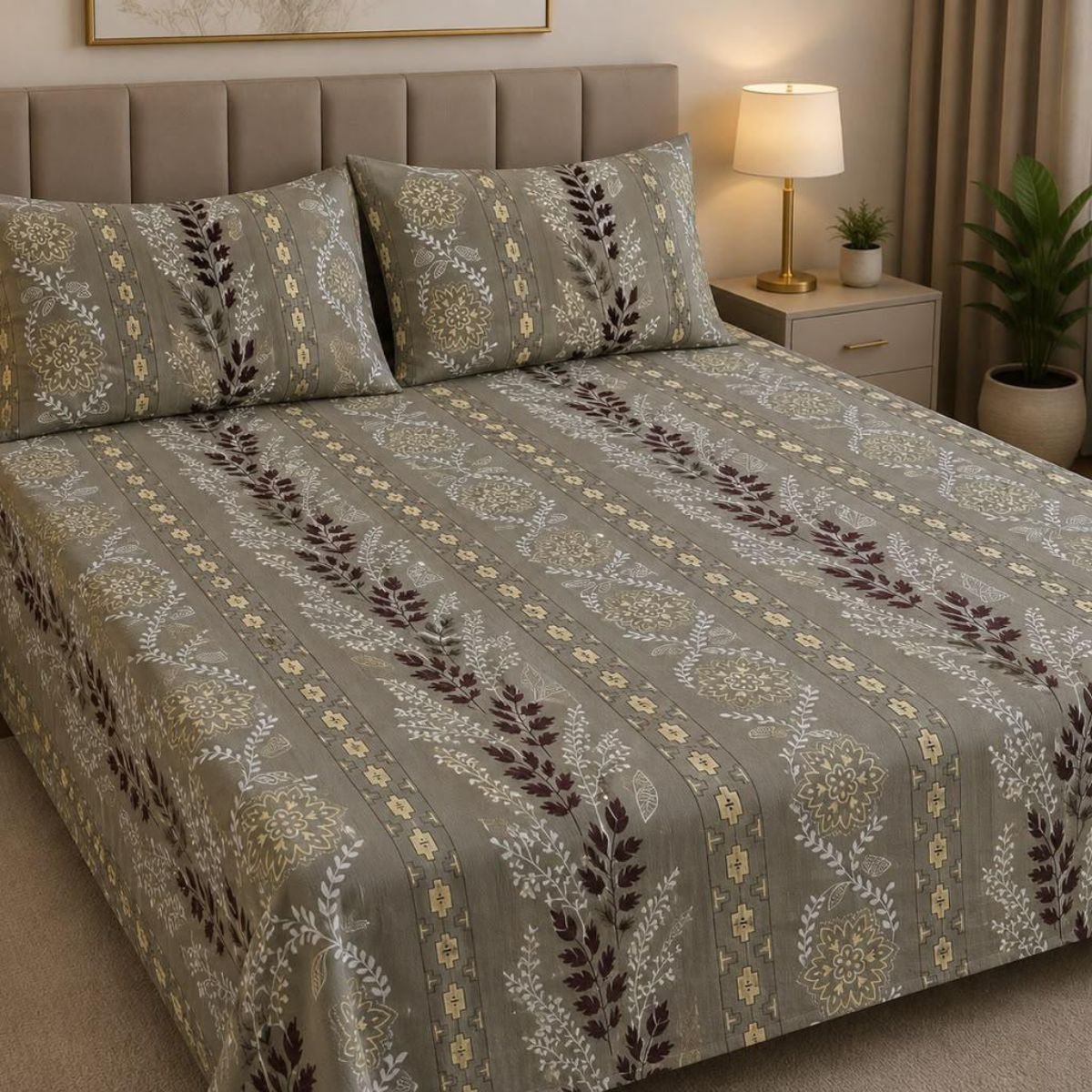 Blossom Elegance Bedsheet Set by EMAN LIVING
