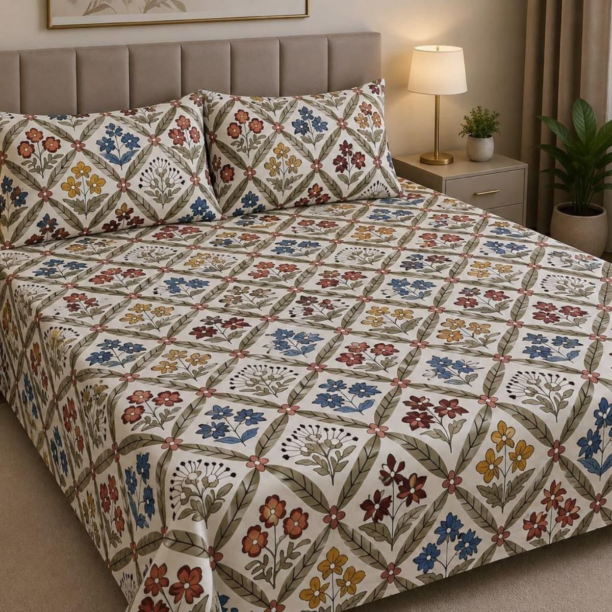 Blossom Elegance Bedsheet Set by EMAN LIVING