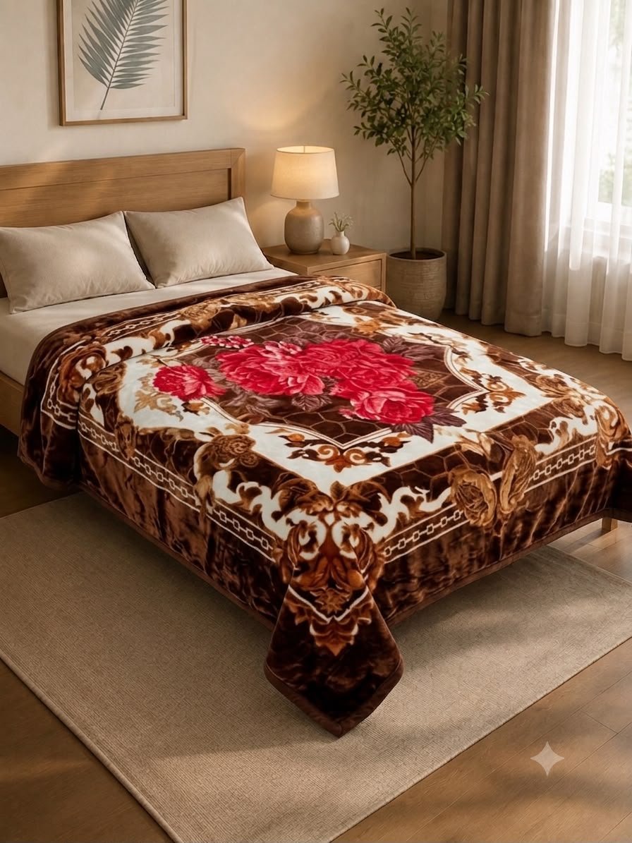 King Size Mink Blanket by EMAN LIVING