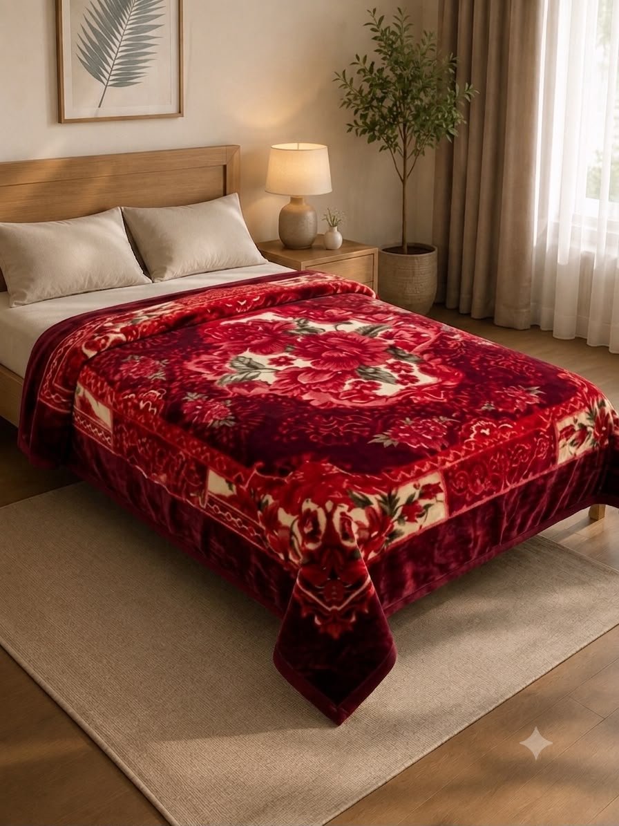 King Size Mink Blanket by EMAN LIVING