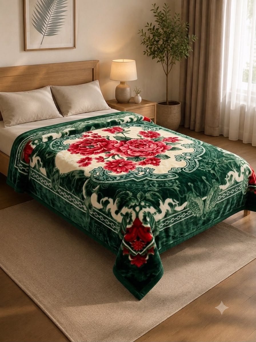 King Size Mink Blanket by EMAN LIVING