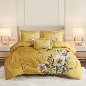 Floral Elegance King Size Bedding Set by EMAN LIVING