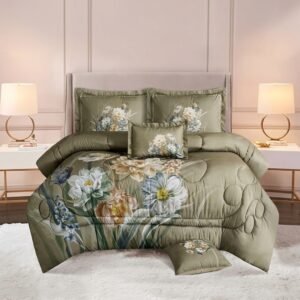 Floral Elegance King Size Bedding Set by EMAN LIVING